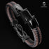 Lederarmband personalisiert Herren braun leder unendlichkeit mit Gravur uniqal